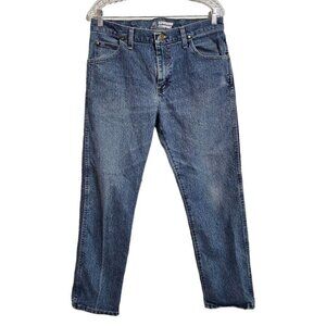 Wrangler Men's advanced comfort 47macms cowboy cut blue jeans size 33x30